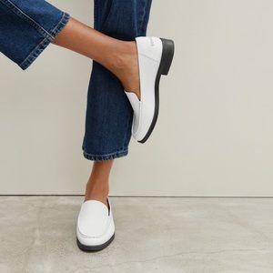 everlane modern loafers in white